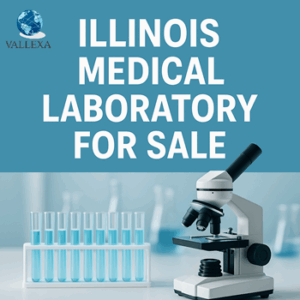 Modern Illinois medical laboratory for sale featuring professional lab equipment, clean healthcare setting, and trusted laboratory environment — Vallexa Advisors listing.